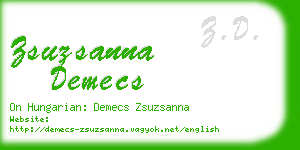 zsuzsanna demecs business card